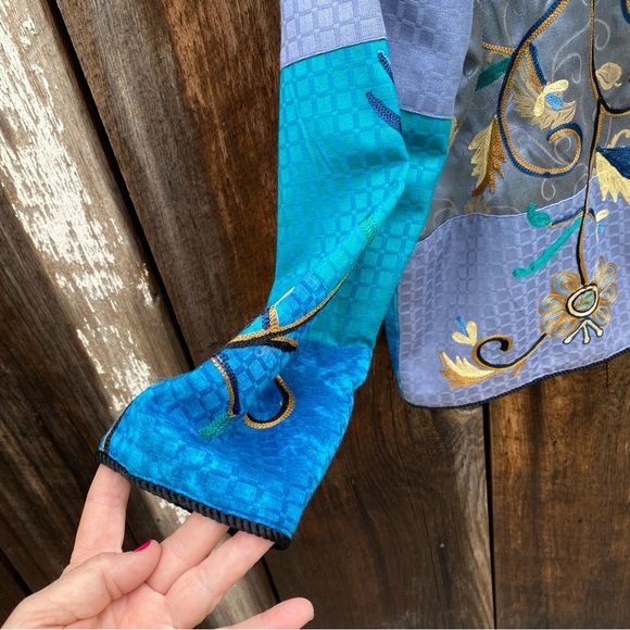 Draper's & Damon's Floral Embroidered Women's Jacket Size L - Picture 6 of 10